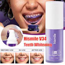 30ml V34 Purple Teeth Whitening Toothpaste